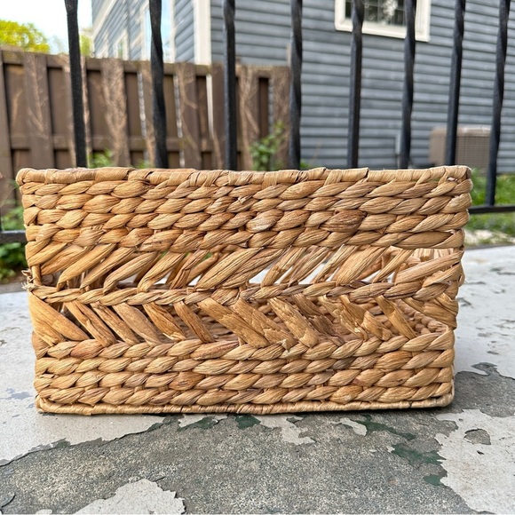 Woven Rectangular Storage Basket - Picture 5 of 16